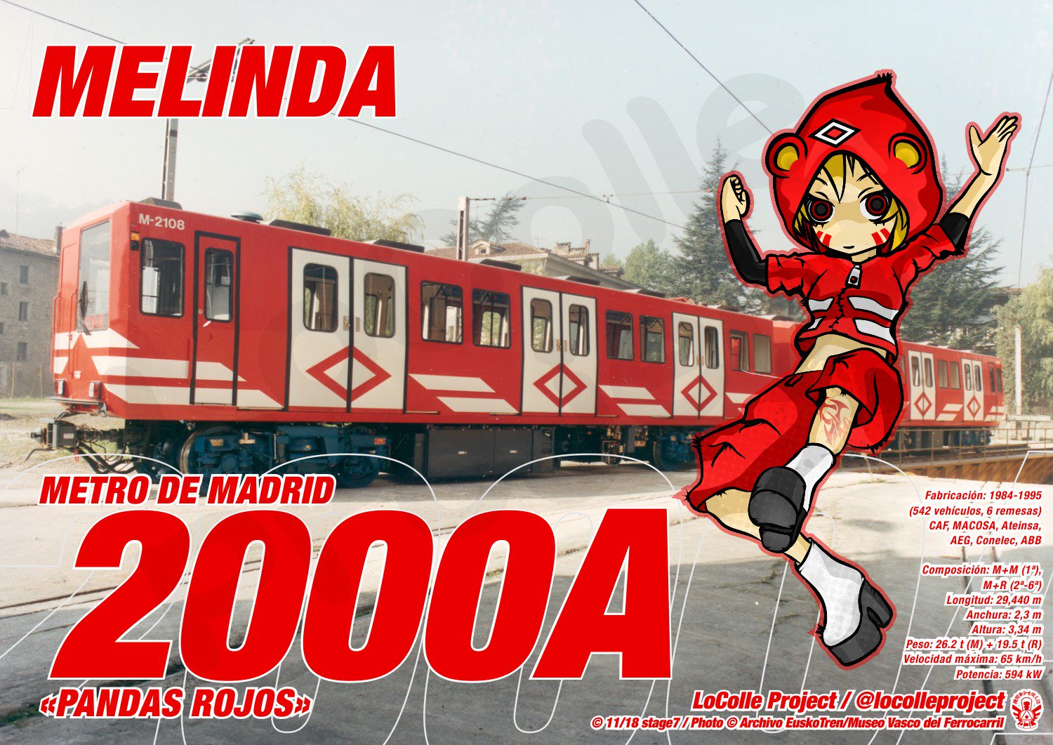 Locolle Project ロコレプロジェクト From Madrid Metro The Series 00a That Carried The Network To A New Era And Became The Most Numerous In The Subway Introducing Melinda 鉄道擬人化 今週の鉄道擬人化 通勤電車の擬人化 Locolle Project ロコレプロジェクト From Madrid Metro The Series 00a That Carried The Network To A New Era And Became The Most Numerous In The Subway Introducing Melinda 鉄道擬人化 今週の鉄道擬人化 通勤電車の擬人化