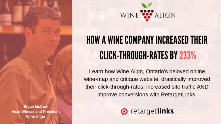 retargetlinks's tweet photo. @WineAlign increased their click-through-rates by 233% with #linkretargeting! Check out our interview with head wineaux and CEO, Bryan, to learn how - https://t.co/hyrB8PaK9F

#linkretargeting #DigitalMarketing #retargeting #SEM #displayads #socialmediamarketing #retargeting https://t.co/7kSeI5CaeV