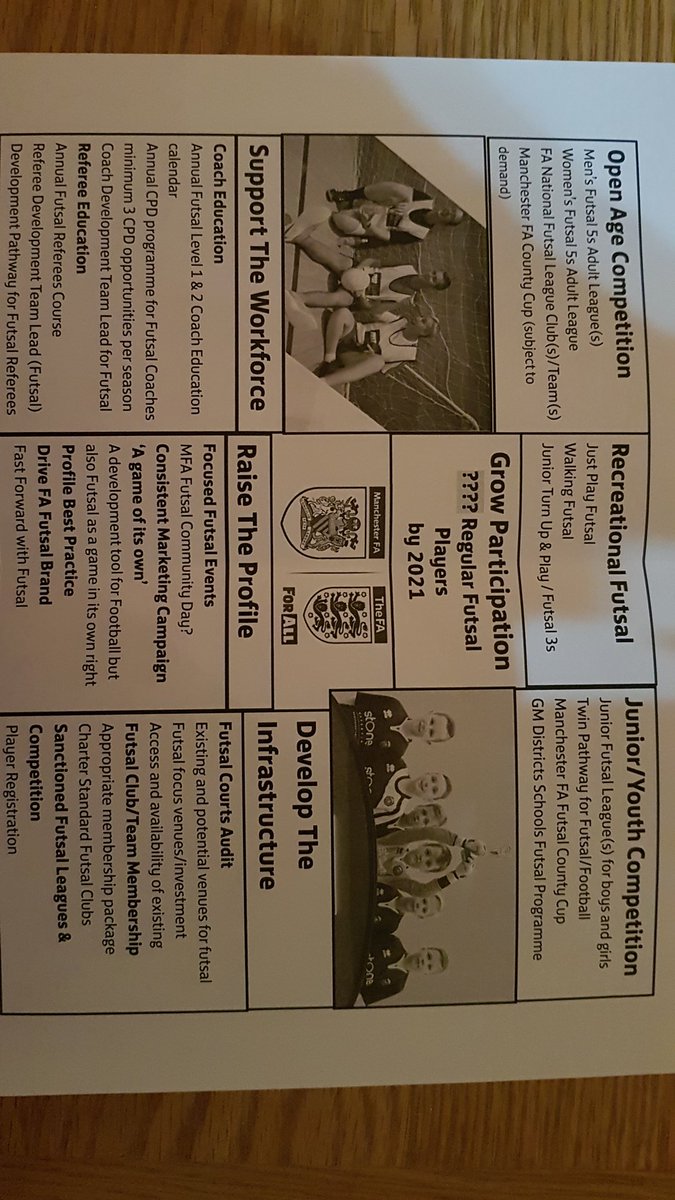 Great meeting tonight at <a href="/Manchester_FA/">Manchester Football Association</a> 1st of many to help grow the game. We have lots of great things going on already. Time to make it even better. #futsalfamily