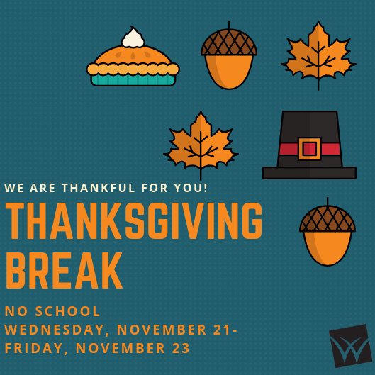 Willard Schools On Twitter: "Thanksgiving Break Is Here! Enjoy Some Food,  Family, And Fun, Tigers! We Are Thankful For You! #Willardfamily  Https://T.co/Gy8Ljwmldz" / Twitter