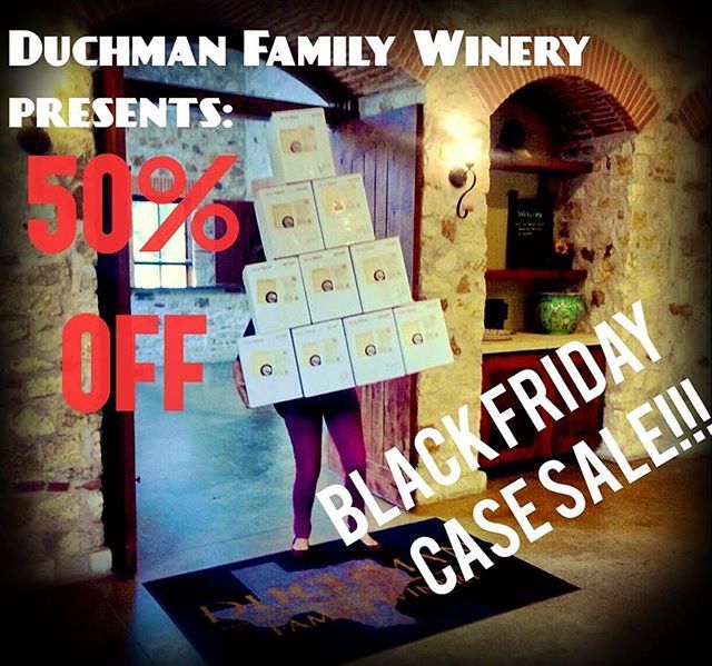 How many cases can you carry?

Find out this Friday when all cases are 50% off!!
.
#blackfridaysale #blackfriday #texasfinewine #txfinewine #Thanksgiving #hillcountrywine #buylocal #duchmanfamilywinery #drinkduchman