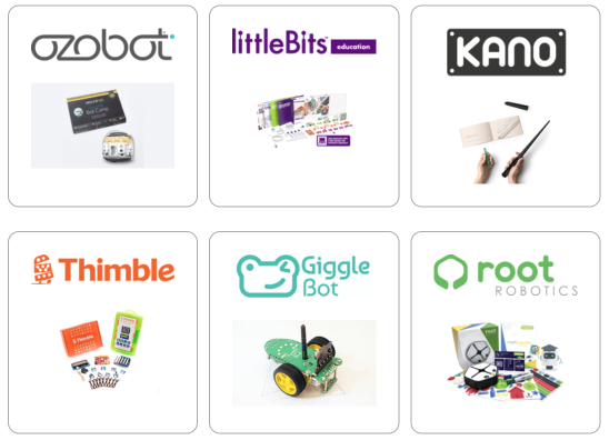 TeachCode's tweet photo. Do you want a set of robots or physical computing kits to use with your students? Our generous partners are donating sets to over 100 classrooms! Sign up for the #HourOfCode to participate 💻➡️ https://t.co/IjDjRDc6aO. (Classrooms are selected by @codeorg, US Only) https://t.co/jWPEbLb1RQ