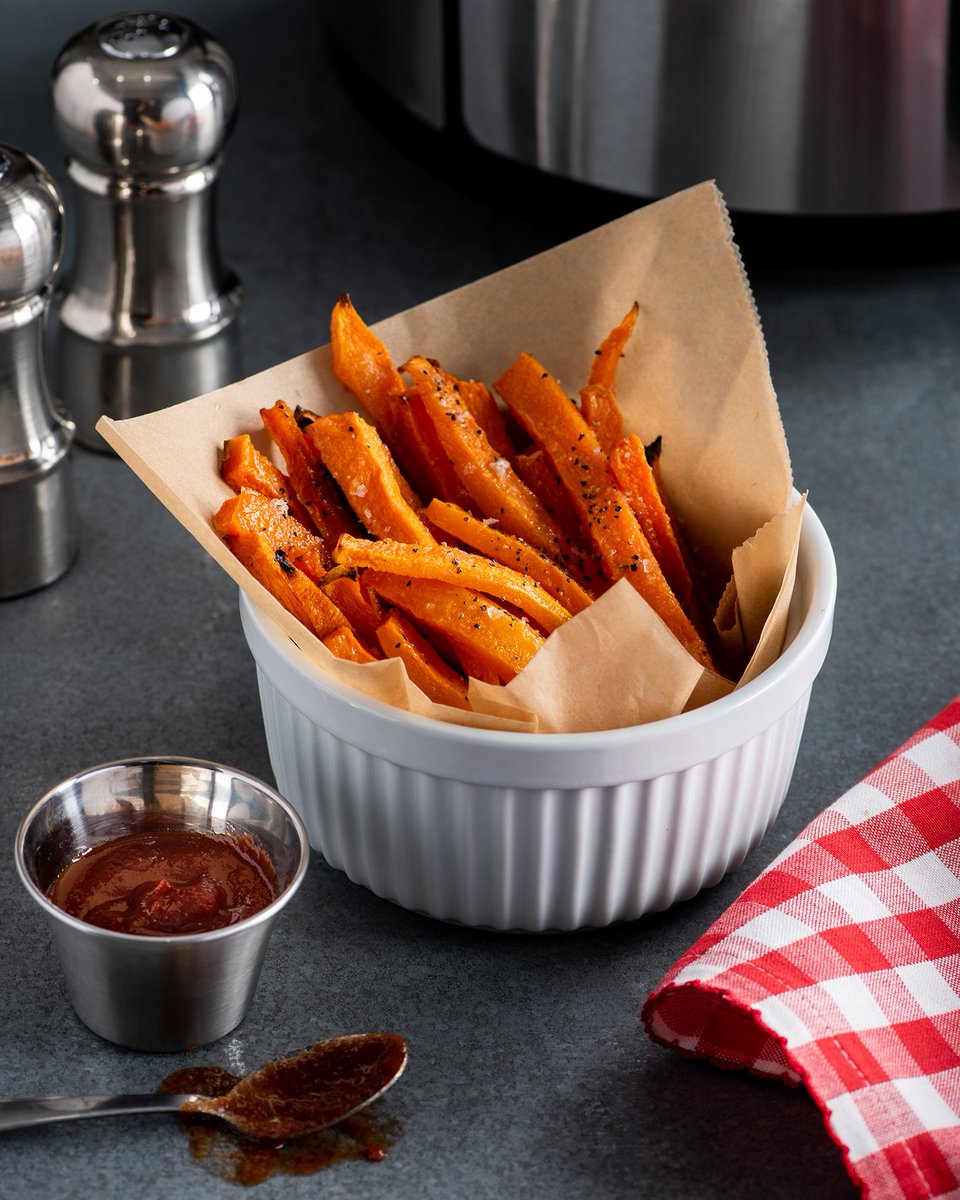 Whether it's for lunch or dinner, air-fried butternut squash fries make the ultimate side dish.
