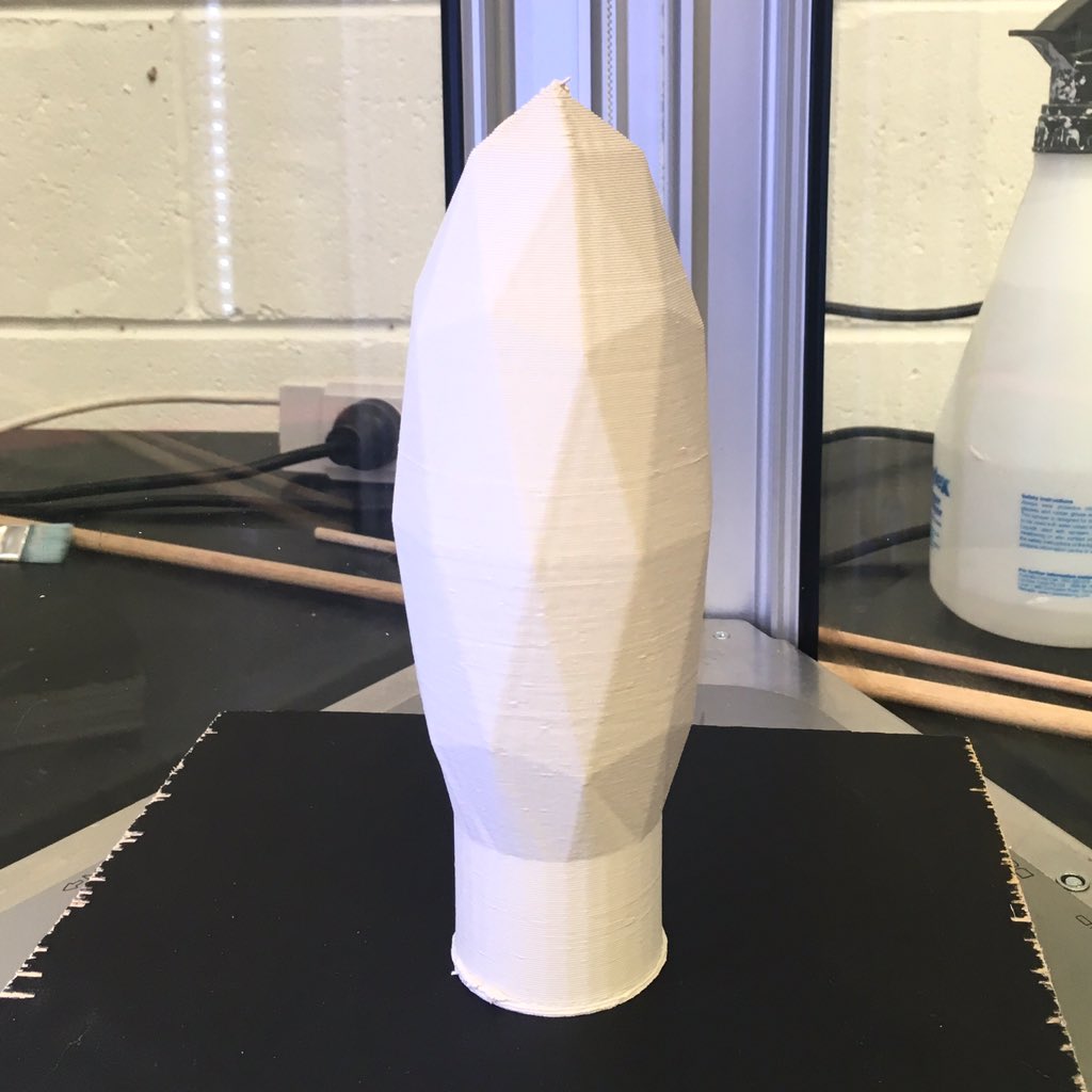 Katy_KBAM's tweet photo. Stretching geometric forms in ceramic. 3D printing in the studio with @stedmanwatts -
#ancastudio #3dprinting #ceramic3dprinting #australianceramics #3dclayprinting #ceramicart #ceramicsculpture #cbrarts #katymutton #stretchingform #wasp3d #studiolove #geometricexplorations https://t.co/XTkZHIIkFW