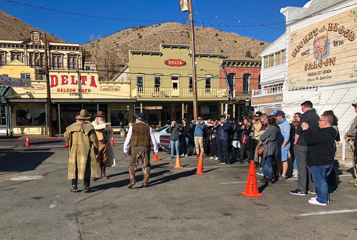 VirginiaCity's tweet photo. We love when TravelNevada brings folks up to VC for their FAM tours! We hope the media, tour operators, partners and everyone else loved taking a “step back in time” in our little mining town.
#FAMTours #StepBackInTime https://t.co/NH1Cgeq0Vx
