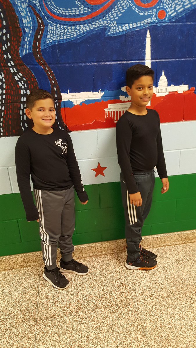 CKavinski's tweet photo. Twinning! @WoodbrookSchool https://t.co/UuHmM76K35