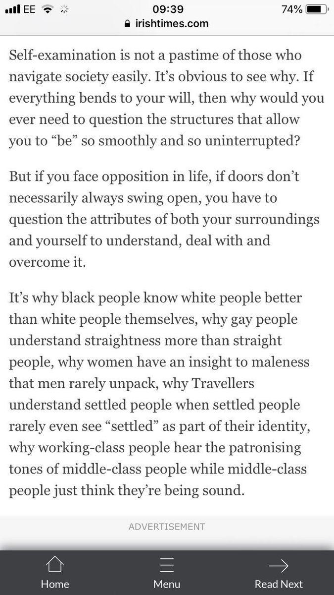 paulavarjack's tweet photo. For those at Conversations on Privilege #CountlessActions presented by @SmokeCreatives @HoStBarnabas tonight who wanted to read the article I mentioned it’s here https://t.co/nXLHl73yVx
&amp; give @UnaMullally a follow x https://t.co/Qo0yNTMwZY