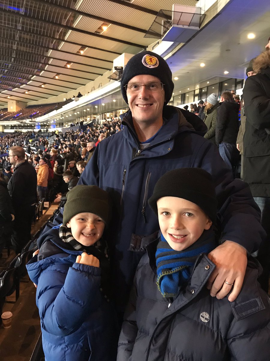 allison_donna's tweet photo. Great night ⚽️⚽️Scotland @BainsfordPS @mrmanchip Derek primary 6 ross primary 4 . https://t.co/toJxNpGjjq