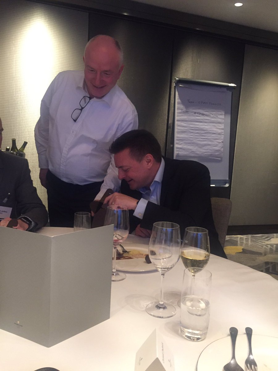 SamanthaCanaway's tweet photo. Well our SD enjoyed one of his passions in life today at #TDIBMTSSTable event with @TechDataASUK and @IBMTSS ....chocolate, look how happy he is! ๐ @BellIntegration @mark_nicholas https://t.co/7h5KwUnTL6