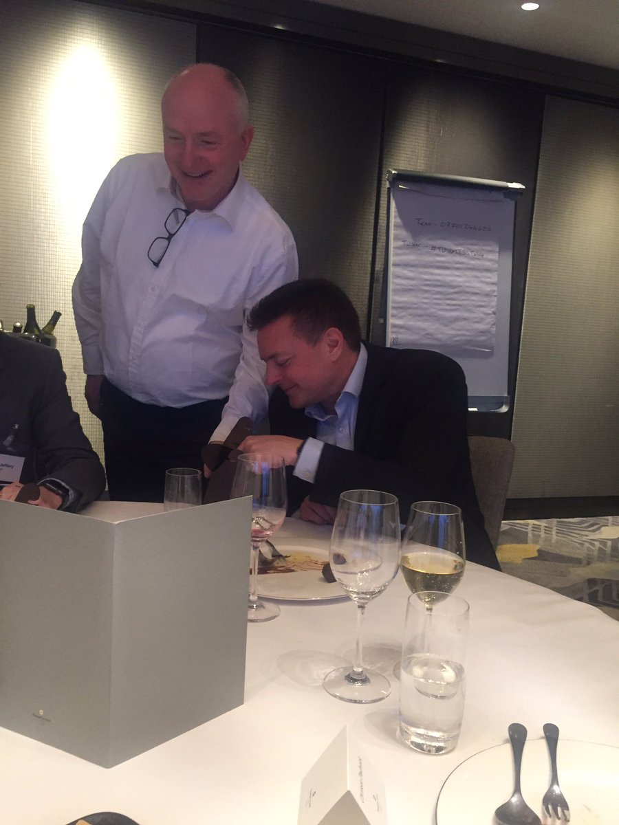 SamanthaCanaway's tweet photo. Well our SD enjoyed one of his passions in life today at #TDIBMTSSTable event with @TechDataASUK and @IBMTSS ....chocolate, look how happy he is! ๐ @BellIntegration @mark_nicholas https://t.co/7h5KwUnTL6
