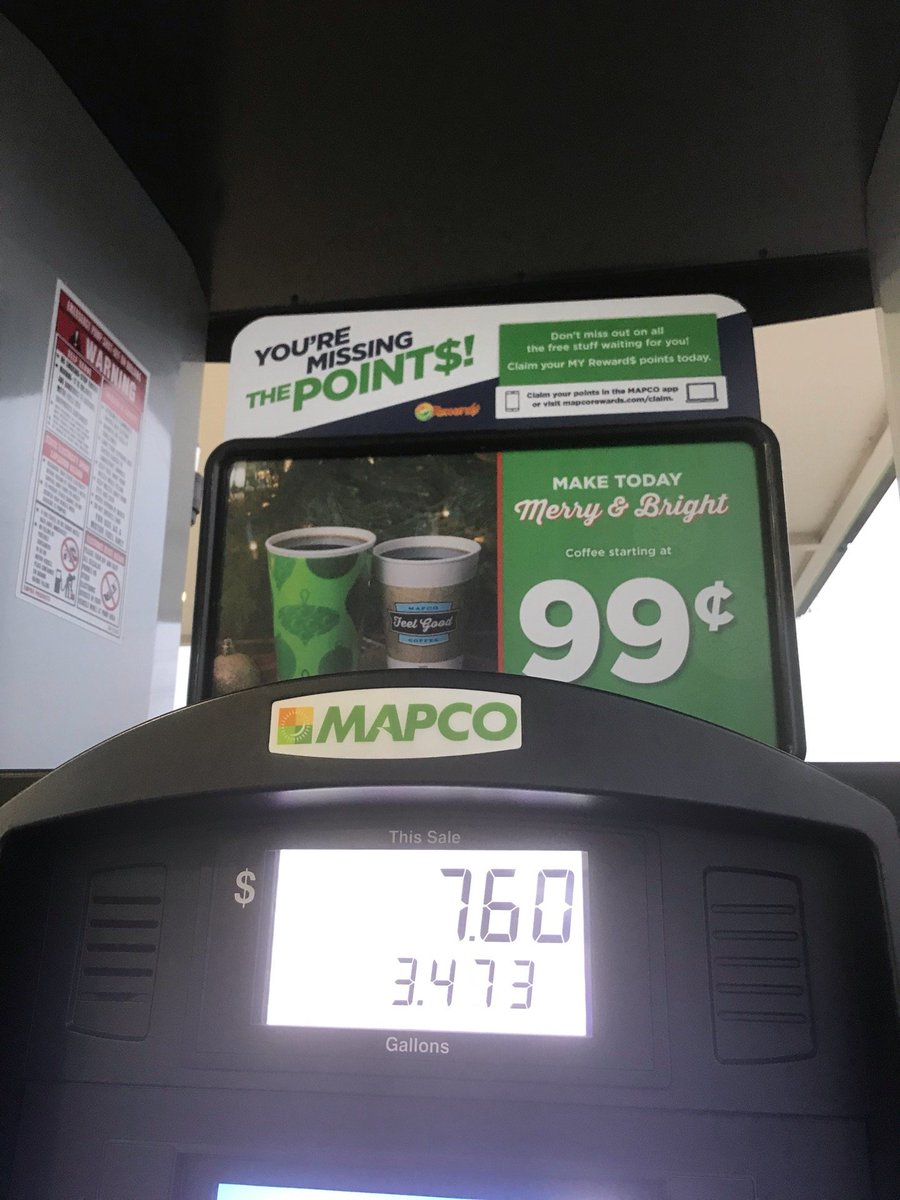 Gas is 2.18 (@ Mapco in Clarksville, TN) swarmapp.com/c/aUCciHTQno0