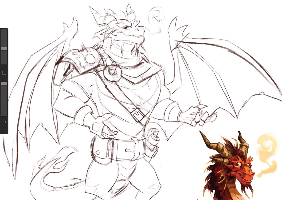 gamutfeathers's tweet image. If we are getting into internet fanart, I gotta go all out,right? 
A WIP of Ignitus reimagined in #SpyroReigintedTrilogy . I imagined 4 guardians as peace keepers since they are at war all the way in the Trilogy. 🤔