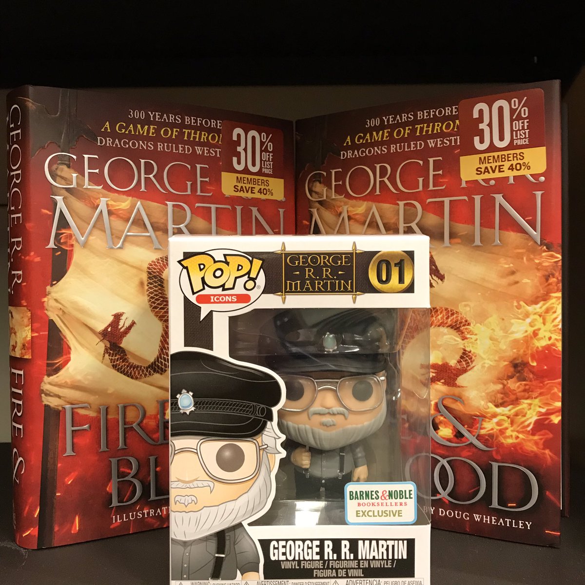 Winter is definitely coming, but don’t let that get you down! Fans of Game of Thrones can dive in to the family history of the Targaryens AND get this awesome George R. R. Martin pop for 50% off! Nothing keeps you warm like dragon fire and Barnes &amp; Noble exclusives, am I right?!