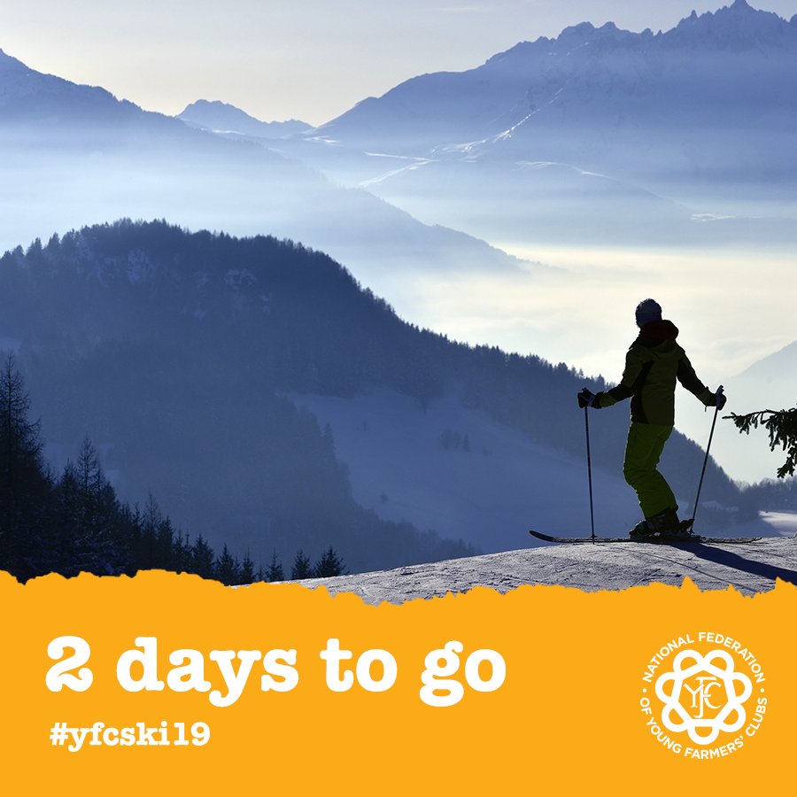 😲TWO days to go and your last chance to book a place on #YFCSki19 bit.ly/2Lockdj