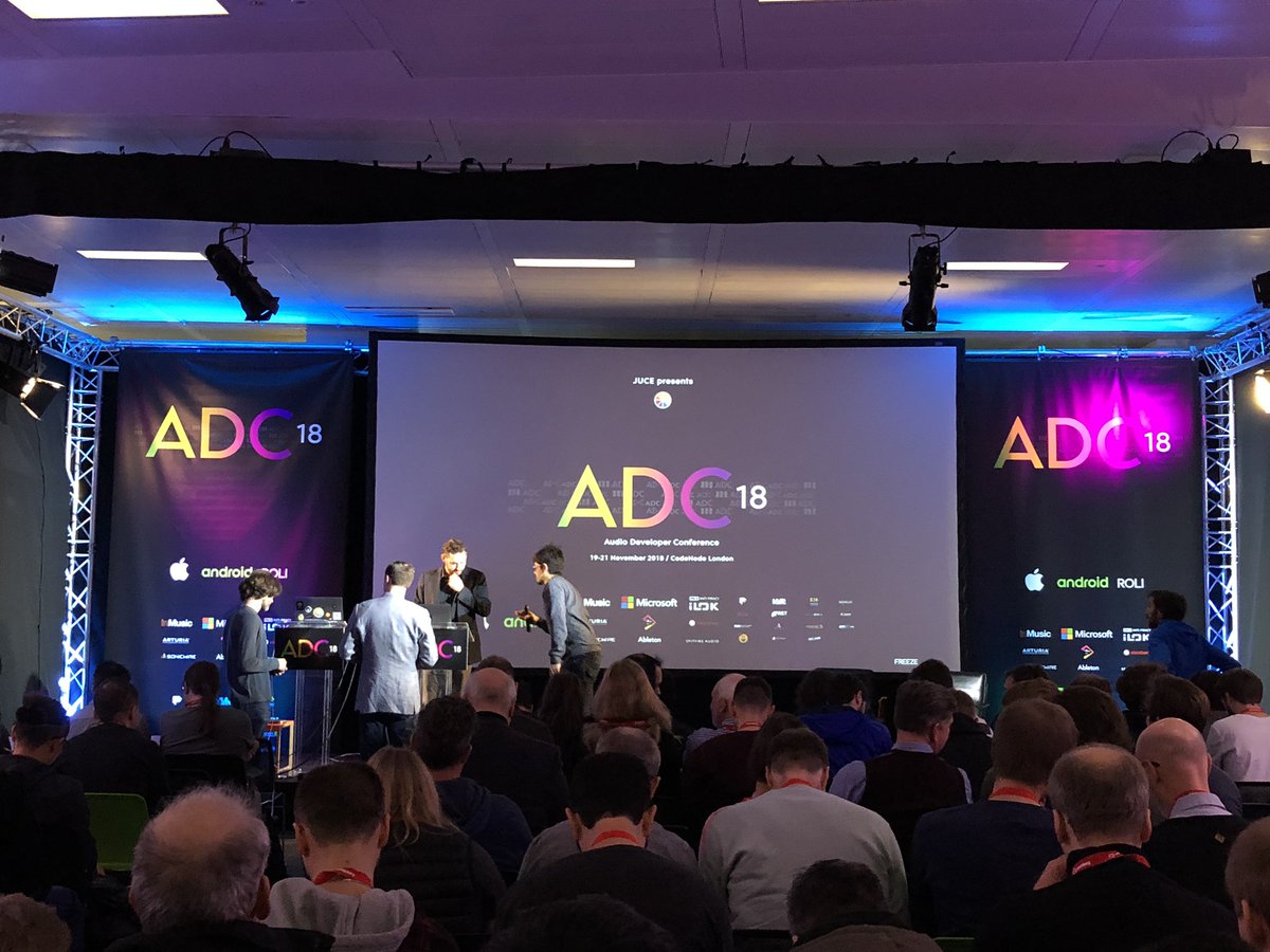 CO_CO_'s tweet photo. #AudioDevCon Day oneでした。興味のあるセッションを一通り聞いた。2日目で初の海外渡航の緊張が解けたからか時差ボケで昼過ぎは眠気が辛かった。 https://t.co/TBtE8Wa8Qc