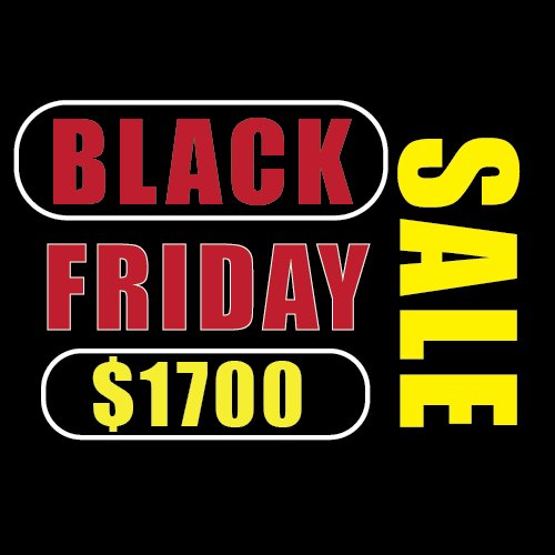 Black friday blowout! Own an Espin for only $1700 + free shipping. Deal will last throughout Monday, so hurry up!