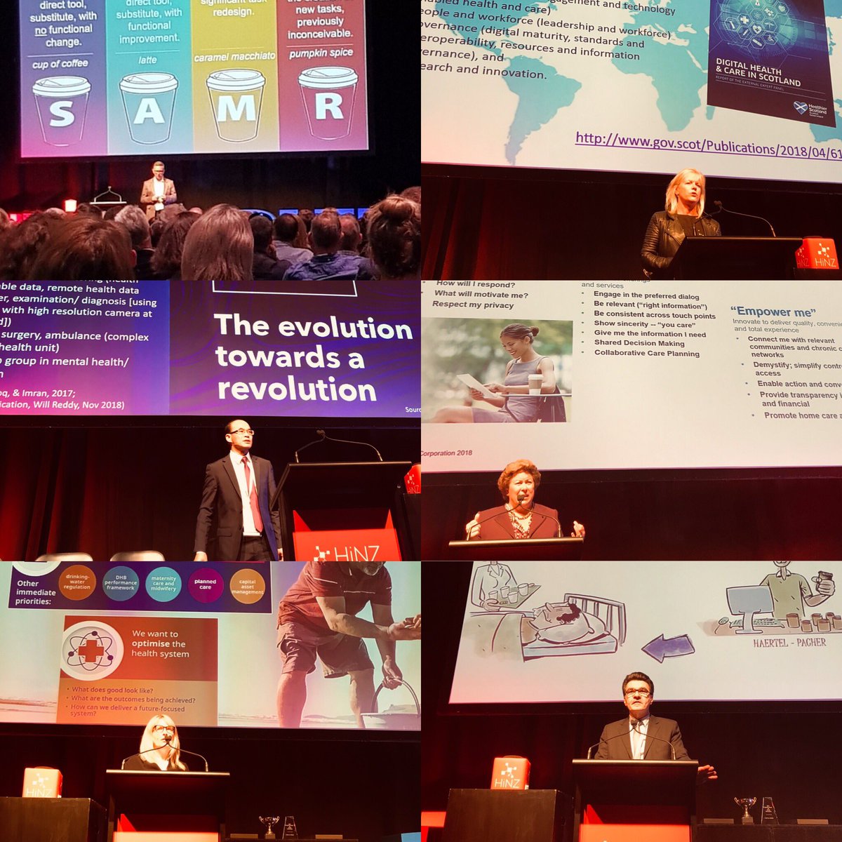 R1chardatron's tweet image. #HINZ2018 A great honour to be on the stage as a key note with these guys, all this in just two hours! Concentrated learning in an atmosphere of collaboration. #DigitalWay