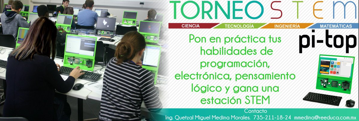 VexroboticsMex's tweet image. Invitamos a todos los equipos de Robótica VEX y a las instituciones visitantes a participar en los talleres que pi-top ofrecerá para ganar una estación STEM pi-top más info en: vexrobotics.com.mx/68-Torneo-STEM…
