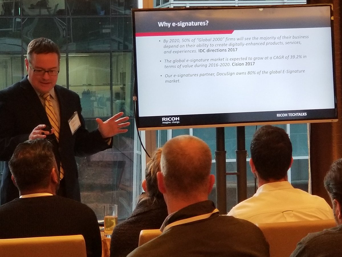 NDoucas's tweet photo. Close business deals faster using automation of electronic signature and streamline processes. #increasedproductivity #FranzGangl @RICOHLegal @RicoheDiscovery #RicohTechTalks https://t.co/6CitbxYPtd