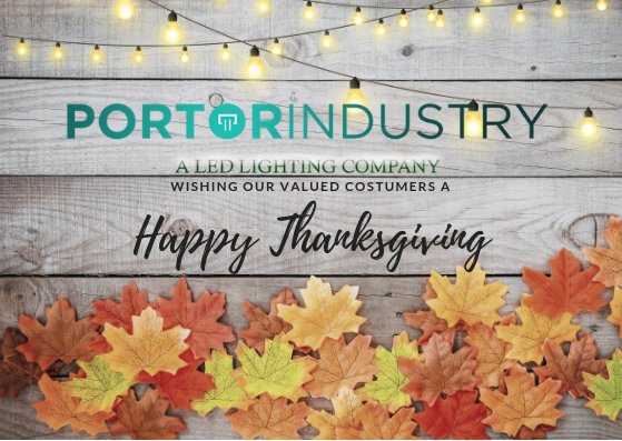 Portor Industry would like to thank all our valued costumers a HAPPY THANKSGIVING! We will be closed thursday and friday and we will be back in the office monday morning. Enjoy
