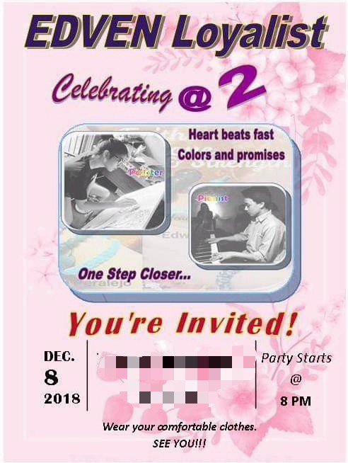 CherylJane3378's tweet photo. To all EDVENians who are not in the GC please read the details. DM me for the venue.Ayt!😊😍See you!💕💜Thank you!🤗 https://t.co/sEjfzE9twV