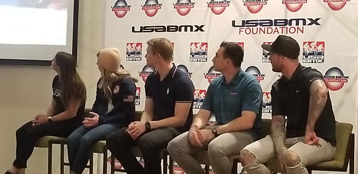LeeAnnePower's tweet photo. How many Olympians are you hanging out with tonight? @USABMXSTEM @TulsaSportsCom @STEMecosystems #BMXSTEM https://t.co/DaFqpR30Mj