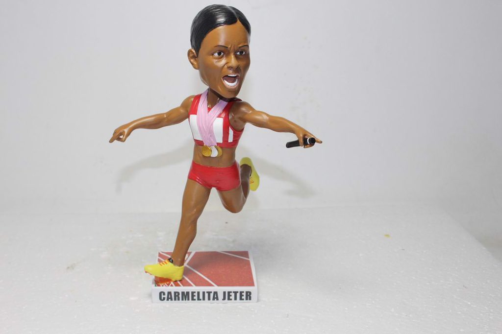 BobbleheadBoss's tweet photo. Oh my!! Checkout the pre-pro sample of @CarmelitaJeter a/k/a #fastestwomanalive
Pre-Order yours today at https://t.co/PAVtipXPGt
🥇🏅😎
#carmelitajeter #bobbleheadaddict #bobbleheadcollector #bobbleheadcollection #fastestwoman #bobbleboss #bobbleheadlife #inspirational https://t.co/YwpRZ3iC5r