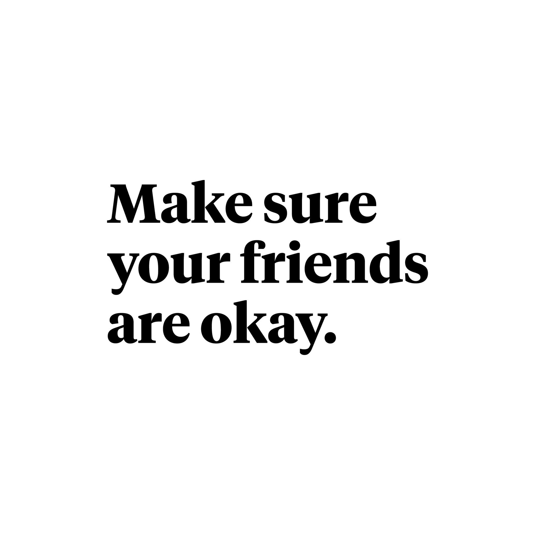 Make sure your friends are okay. (@msyfao) / X