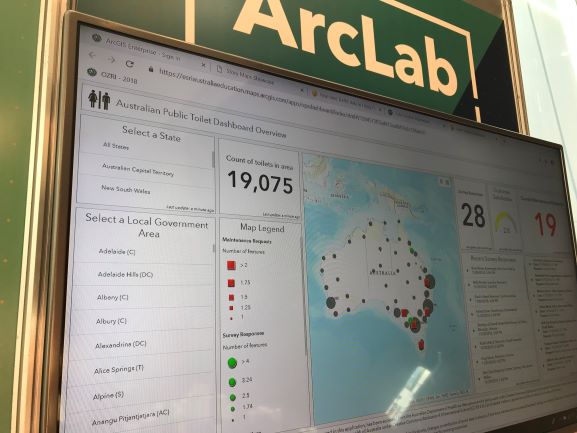 esriaustralia's tweet image. #WorldToiletDay pop quiz: How many public toilets are there in Australia? This dashboard can help you answer that question. Check it out at the #ArcLab. #Ozri #Melbourne #TechHub
