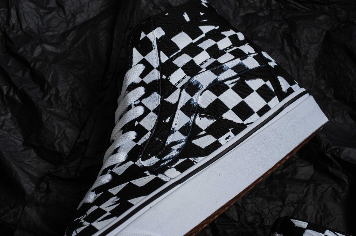 vans checkerboard overprint