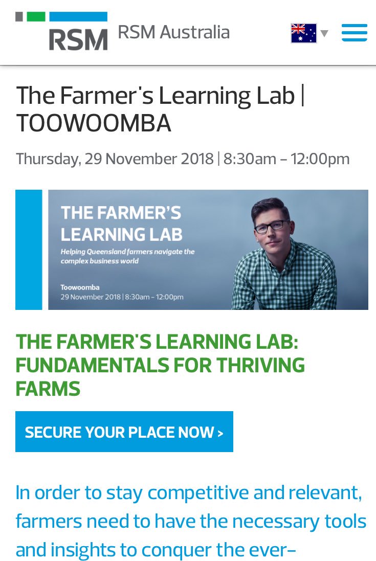 There’s always something new to learn! Great line up of speakers. Who’s coming? rsm.global/australia/even…