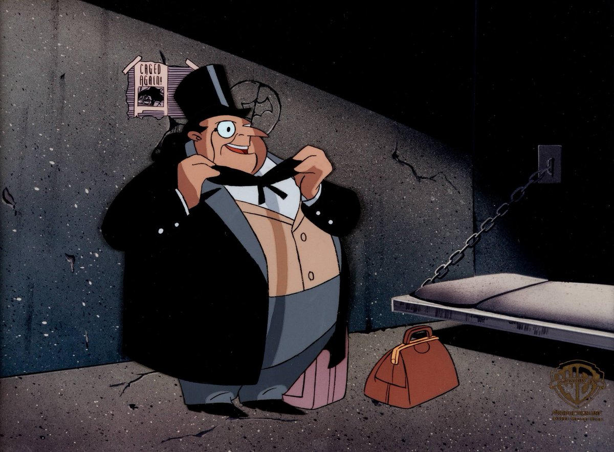 BTASWiki's tweet photo. The Penguin - Animation Cel from the episode 'Birds of a Feather'
#BTAS https://t.co/udu0G12Ud9