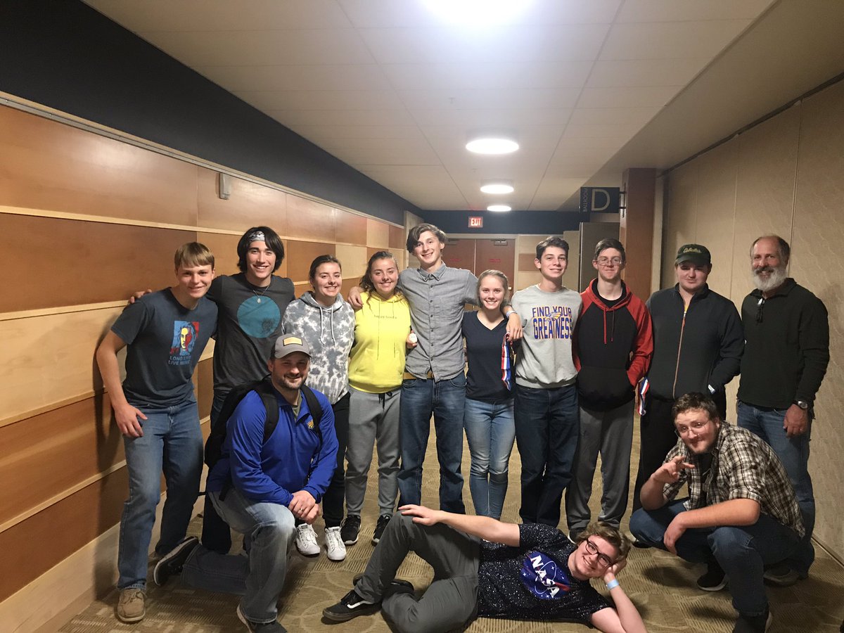 mangoldcoach's tweet photo. Nice showing by Science Olympiad group today.....High School was 5th out of 60 teams and Junior High was 7th. #fhsscience https://t.co/zq94cuJFIJ