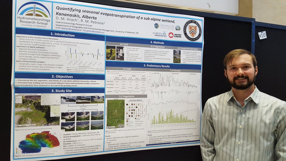 Rewarding day sharing my preliminary results at #MWW2018, speaking with other water scientists, and receiving constructive feedback!
