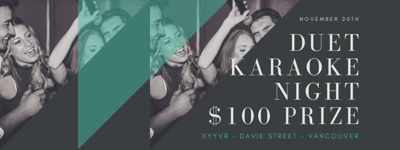 Karaoke Tuesday at <a href="/XYYVR/">XY</a> tonight! Come down with a partner and a duet song ready and win the $100 prize, just for singing ONE song! 9:30-2am #vancouver #win #vancity #yvr #karaoke