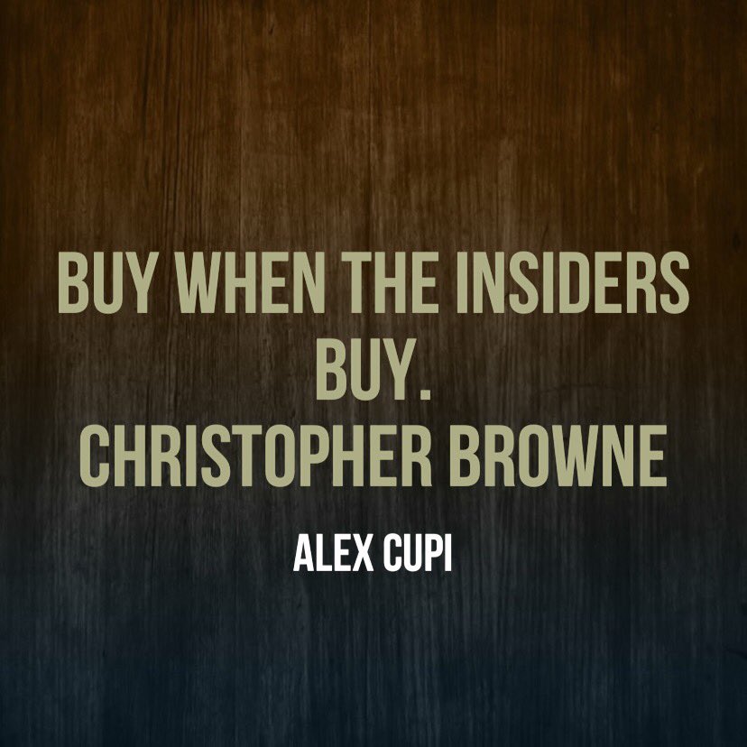 _Alex_Cupi's tweet image. Buy when the insiders buy. #AlexCupi #InvestingExpert 
Christopher Browne