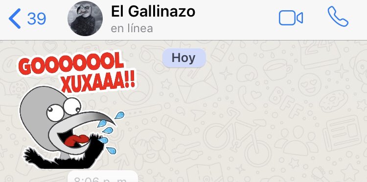ElGallinazo's tweet photo. Gooooool Xuxaaaa vía #GalliToons en los stickers de whatsapp. 😅😅😅 https://t.co/Iesi2wtHTt