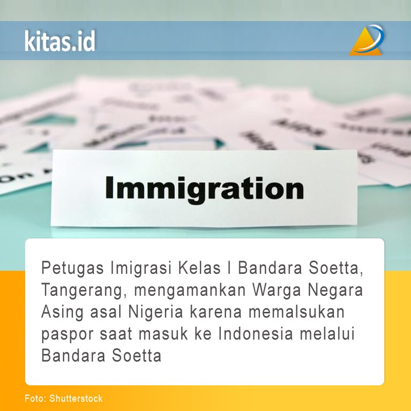 AhliTKA's tweet photo. 3 WNA Nigeria Ditangkap di Imigrasi Bandara Karena Palsukan Paspor

Selengkapnya: https://t.co/Nes1S5zeDB

MSJ Consulting

Melayani Legalitas Ekspatriat dan Perusahaan di Indonesia sejak 2003

Kontak:
WA: +62-813-1443-9878
Telp: +62-21-82613733

#workpermit #immigration #paspor https://t.co/nvyZj01LX5