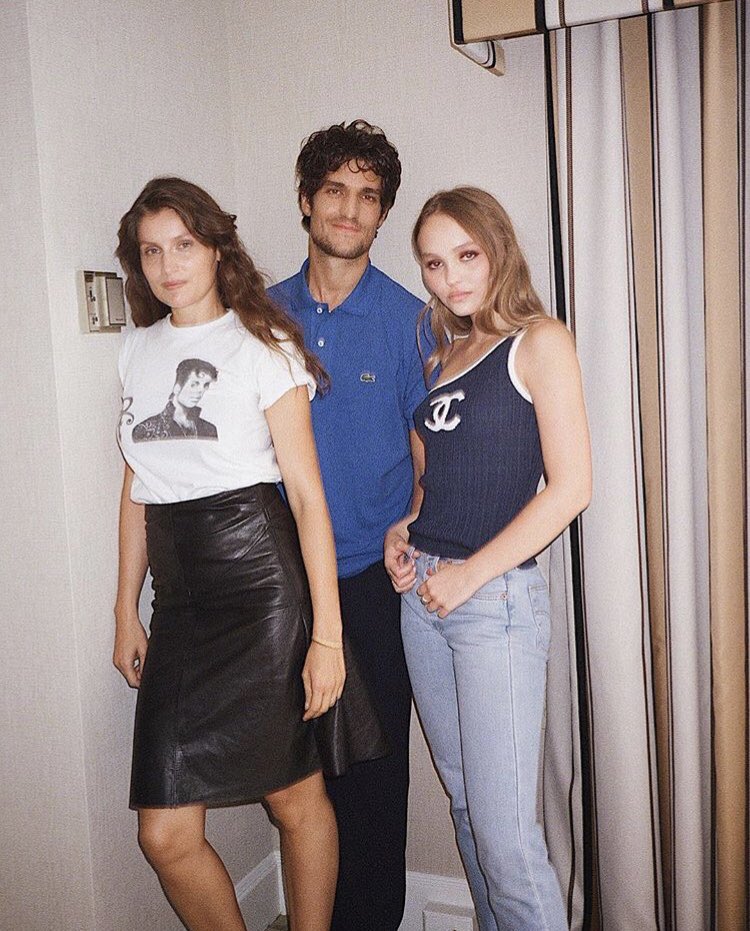 Laetitia Casta, Louis Garrel and Lily-Rose Depp attends L'Homme