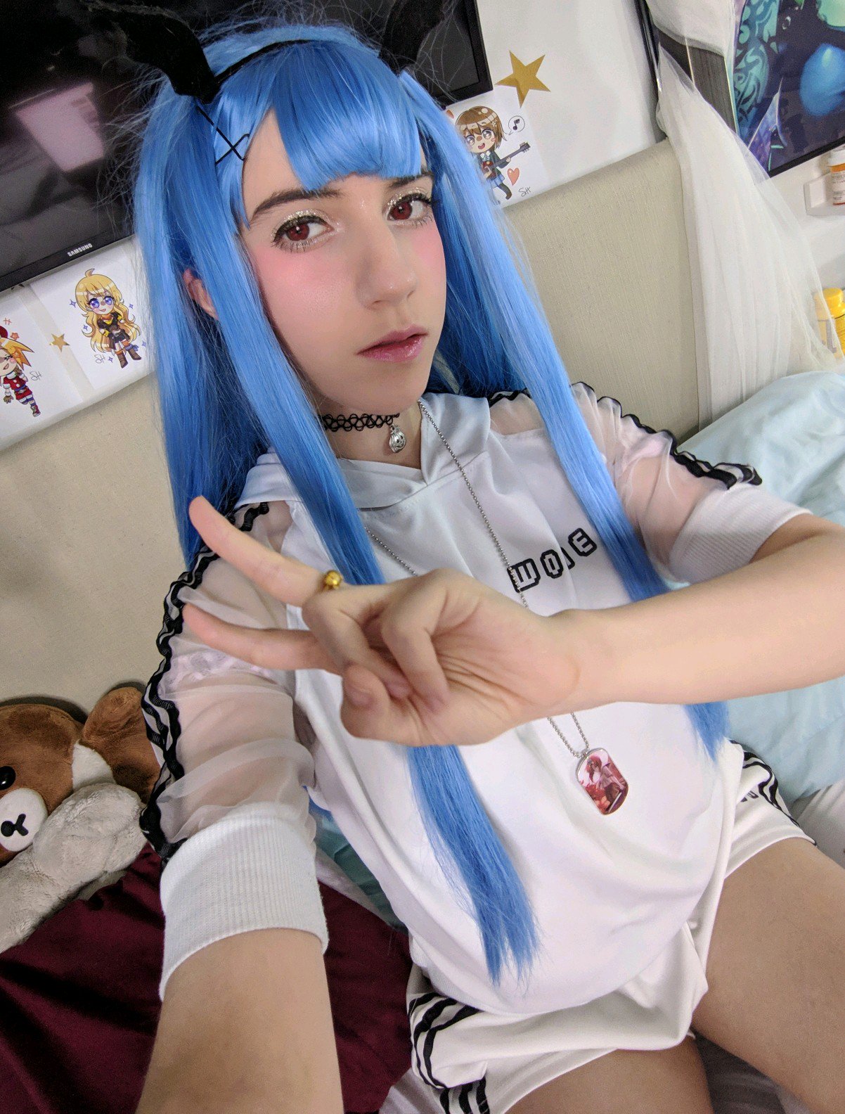 Lana rain blue hair