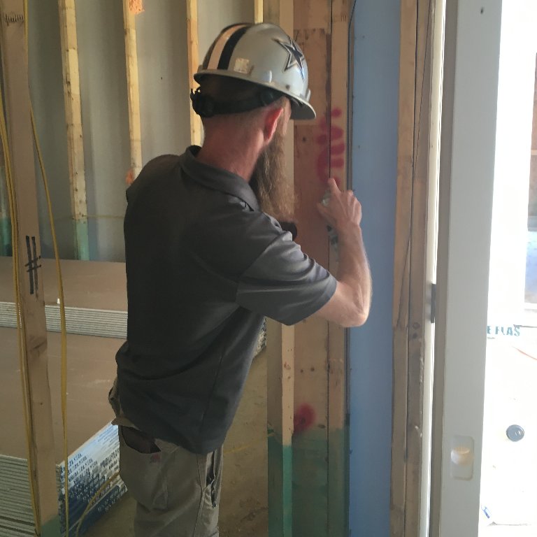 resnetus's tweet image. Spray painting the seams that need to be sealed…. and look at this Texas hard hat… #RESNETHitsTheRoad

Fox Energy Specialists QA Field Observations in Arlington, TX