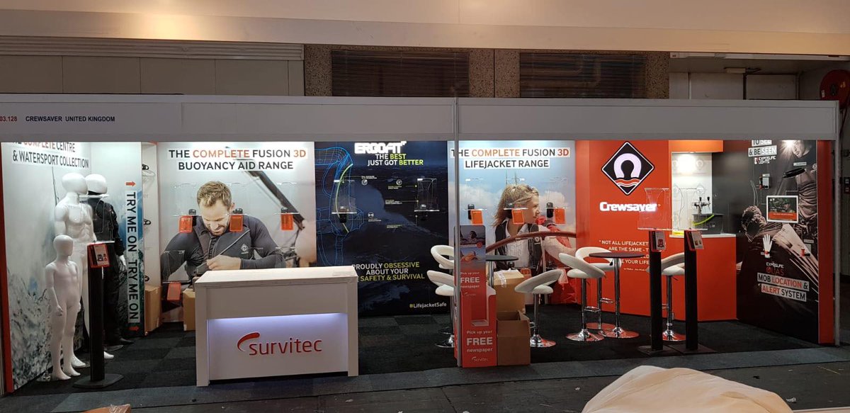 Sign_IT_UK's tweet photo. Currently working on @survitec #Crewsaver #ExhibitionStand at @metstrade Boat Show in #Amsterdam.
For all your exhibition and event branding needs call the team on 01590 688990 to #eventstands | #eventsigange | #exhibitions #boatshow | #metstrade2018 | https://t.co/0nBTn4t3Zx