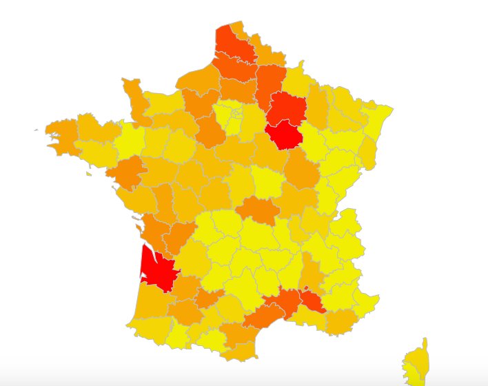 Reporterre's tweet photo. Une carte révèle les départements les plus exposés aux pesticides https://t.co/yXgHhczASB https://t.co/27olsxxMDG