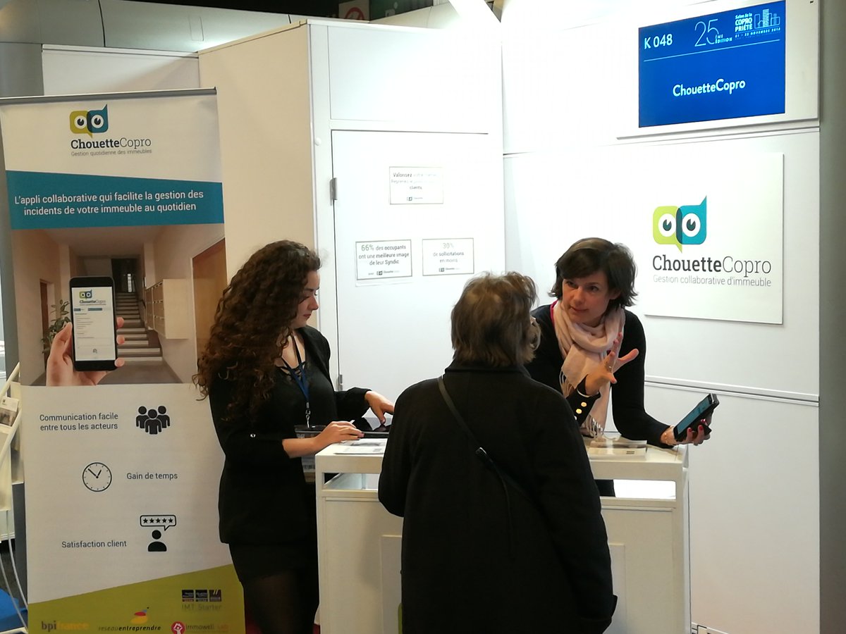 Venez retrouver notre chouette équipe sur le #salondelacopropriété - stand K48 Pavillon 7.1 - aujourd'hui et demain