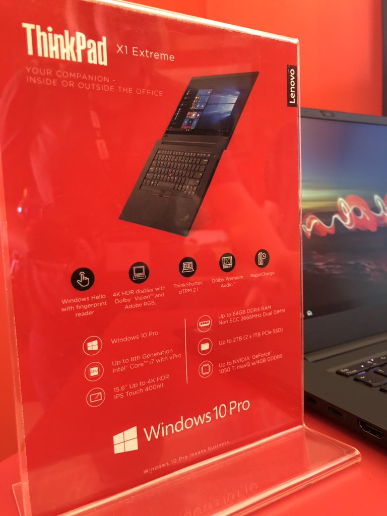 _GLITCHED_'s tweet photo. The Lenovo X1 Extreme packs some pretty impressive specs all in this thin and light device. #LenovoTechLife #Built4EveryU https://t.co/qhvMQaTpza