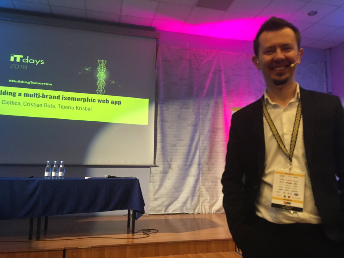 andrei062's tweet photo. .@alexcioflica getting ready for the presentation at IT Days. https://t.co/KzfcSJml51