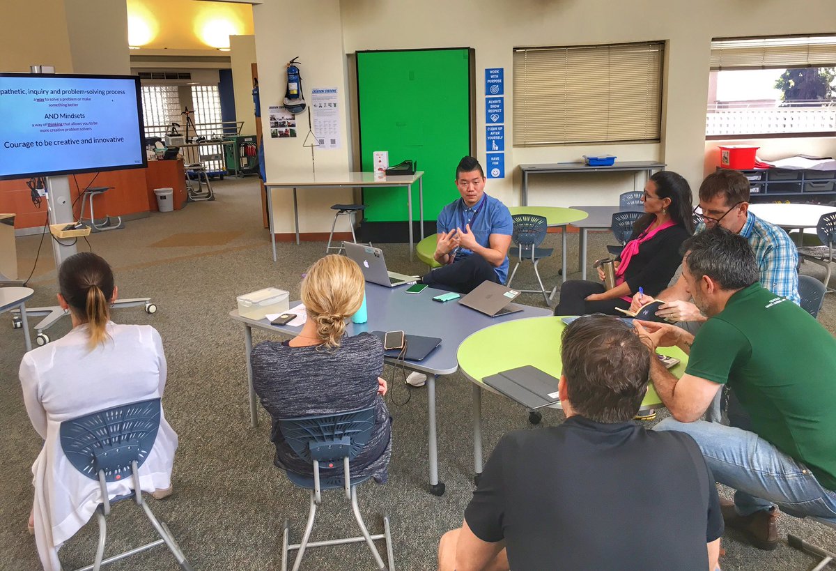 k_ferrell's tweet photo. @davidleeedtech sharing his expertise on design thinking @SAmericanSchool #sastheloft #sasedu https://t.co/89SkoGYCKr
