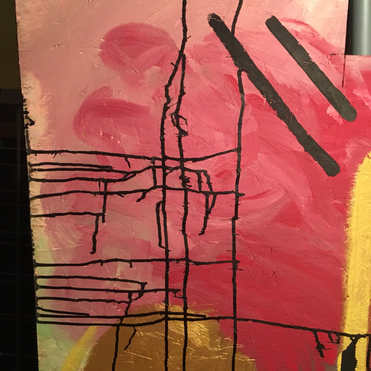 Highhands_'s tweet image. aaooogah. Acrylic on junk wood 25.5 x 48 (minis the top right chunk). A wolf and a man.  #highhands #highart #merijuanamotivated #stoner #stonerart #cannabiscommunity #cannabis #420 #hightimes #merijuana #nofilter #yycart #yycartist #calgaryart #calgaryartist #canadianartist