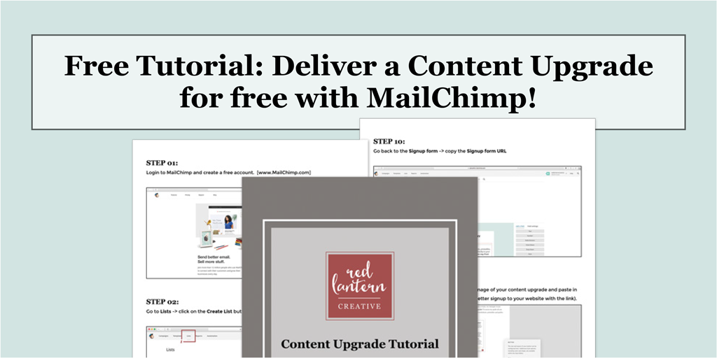 RedLanternKel's tweet photo. #Bloggers! Send your content upgrade for FREE with #MailChimp. View tutorial -> https://t.co/d5cy4Cz3FZ https://t.co/J6UU5QLlgF