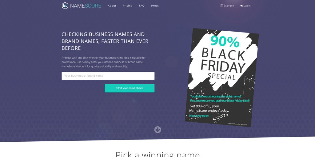 de_henne's tweet photo. We are now on PH with NameScore!! https://t.co/U1Bnd0NLNE @ProductHunt @AskProductHunt 

#companynames #businessnames #entrepreneurs #startup #namecheck #branding #marketing https://t.co/ittG1K0w1z